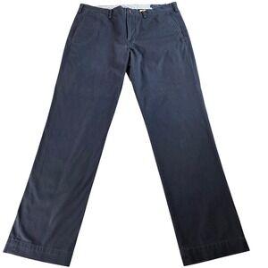 Polo Ralph Lauren Mens Navy Blue Stretch Straight Fit Chino Pants 36x32